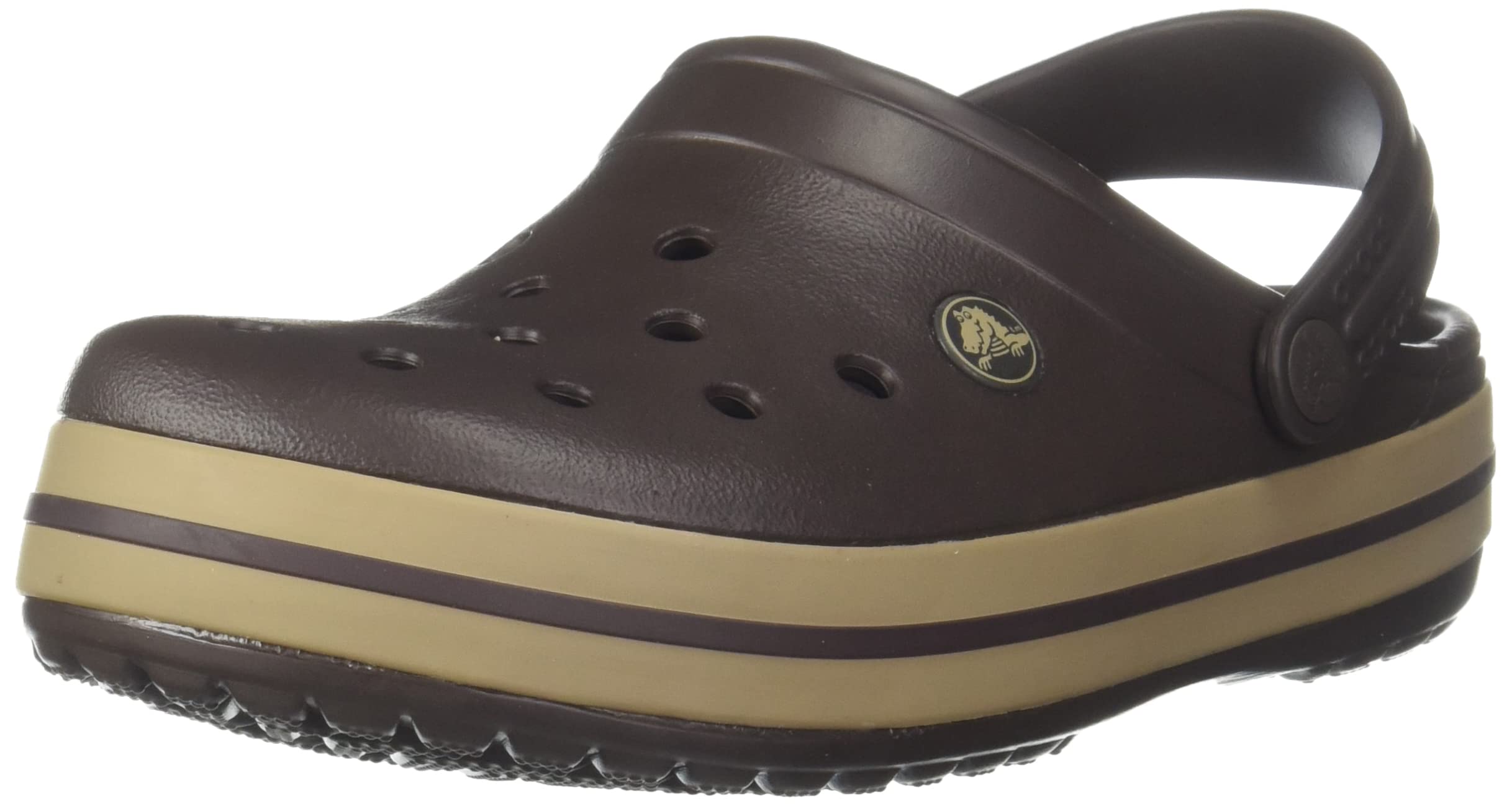 crocs Unisex-Adult Crocband Espresso/Khaki Clog - 4 UK Men/ 5 UK Women (M5W7) (11016-22Y) 1