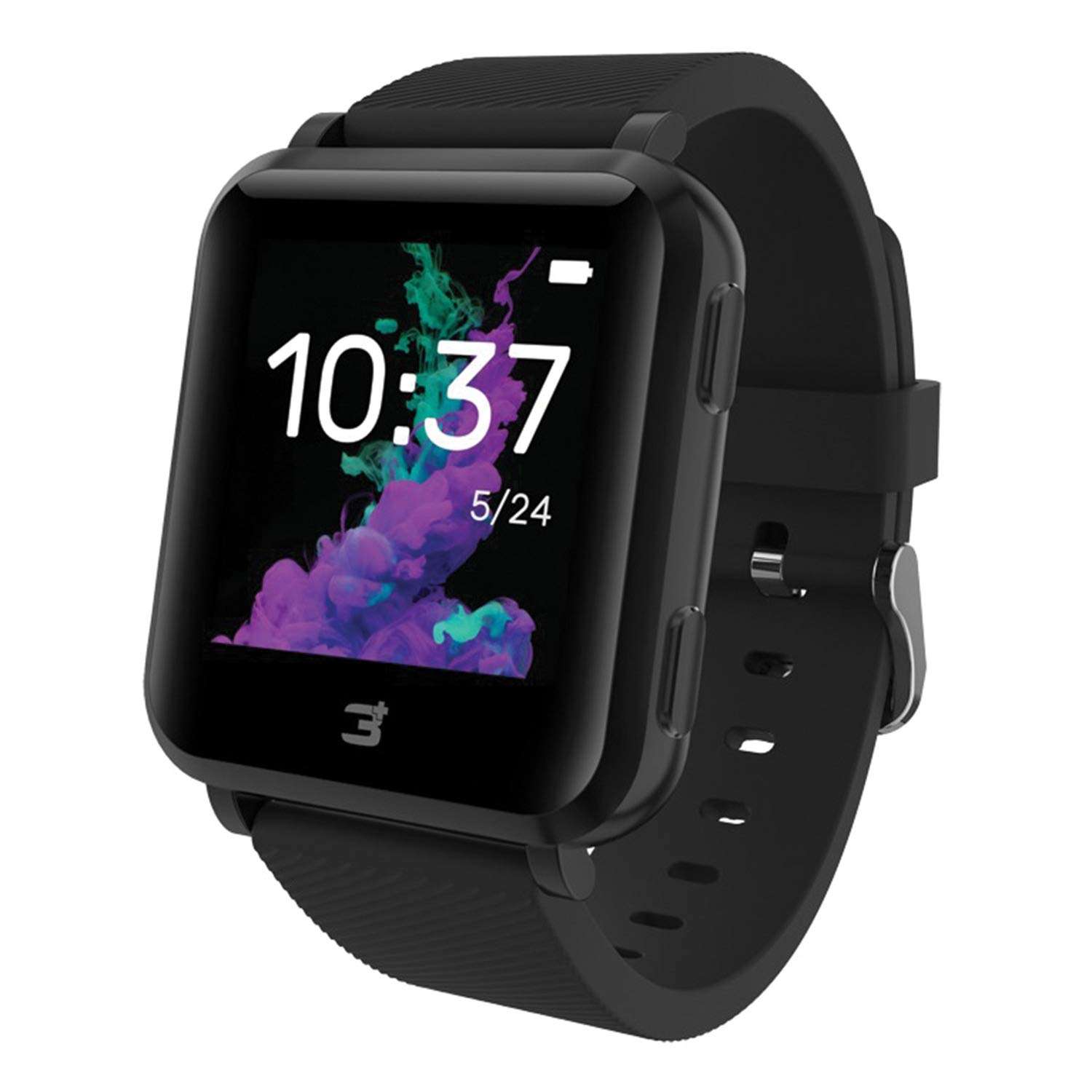 3Plus 3PL-VIBEPLUS-BK Vibe+ Smartwatch, Black 1