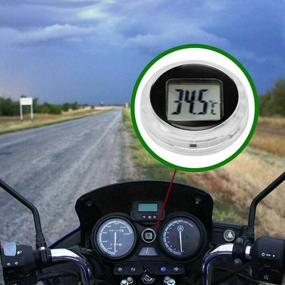 Acxico 1Pcs Mini Waterproof Digital Thermometer Motorcycle Electronic Temperature Meter Instruments 2