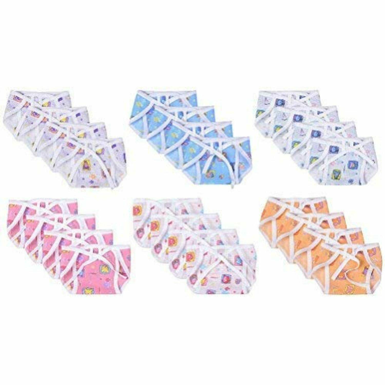 TEDDYIFY Langot for New Born Baby, Washable, Reusable, Cotton Cloth, U-Shape Essential for Newborn (U-Shape Multicolor Cotton Printed)