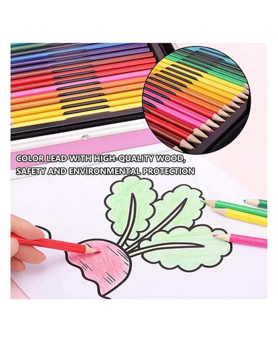 145 pcs Artist Colour Set -Multiple Kit, Professional Drawing Color Pencils, Oil Pastel, Sketches, Water Colors and Acrylict Craft 5