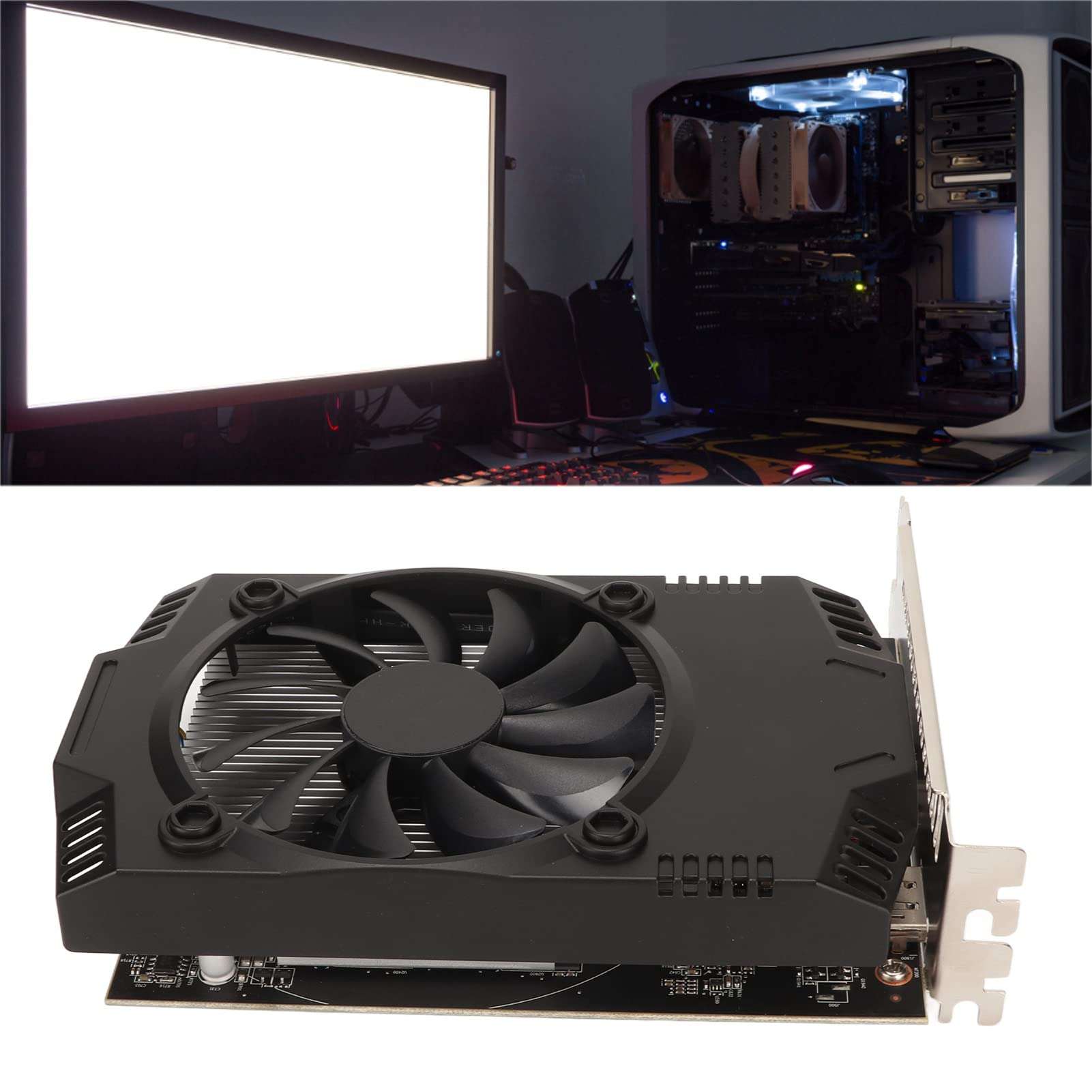 4GB GDDR5 Graphics Card,Computer PC Gaming Video Graphics Card,Gaming Graphics Card,RX550 4GB GDDR5 128bit ,7680x4320 512 CUDA Cores, Single Fan Computer Graphics Card 4