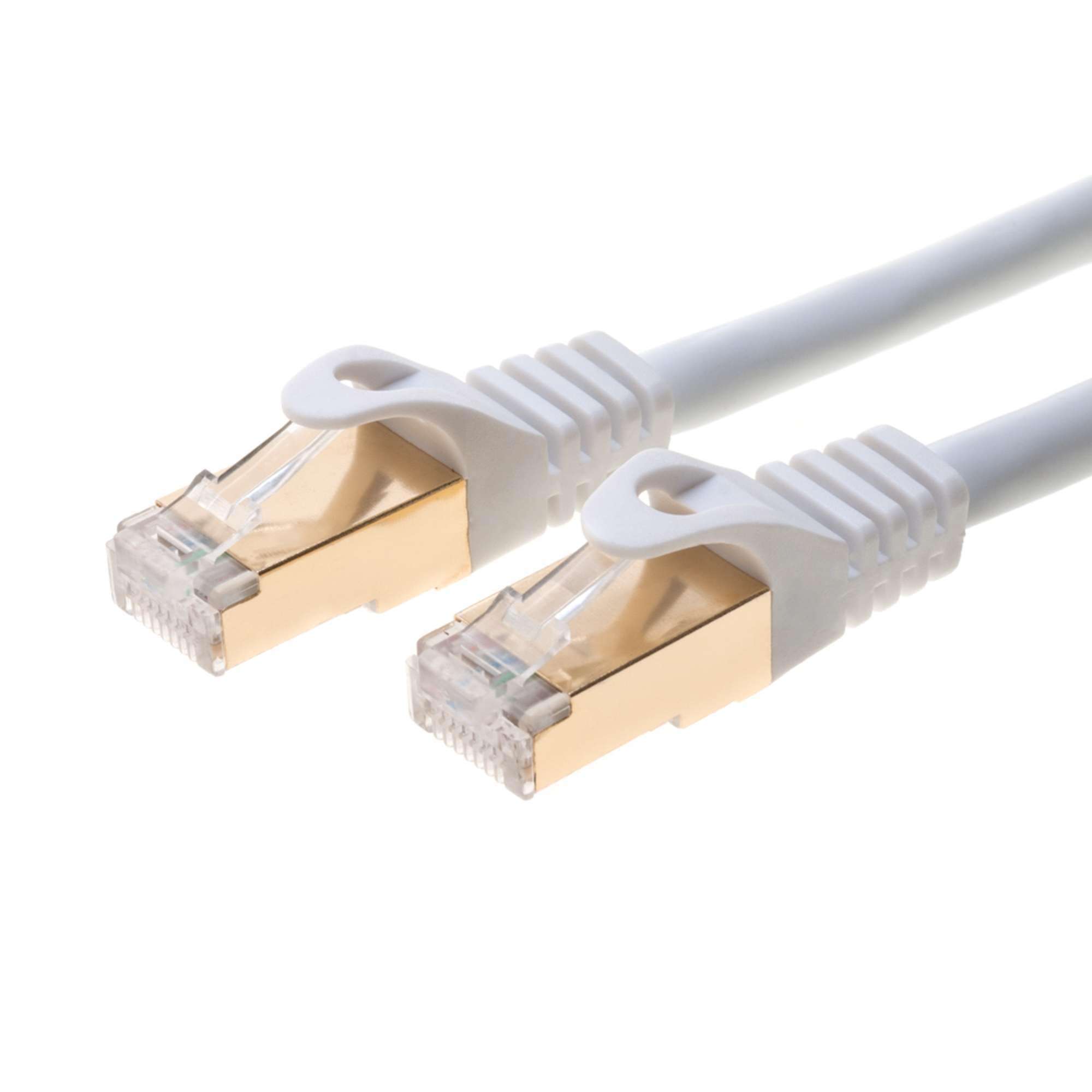 Cables Direct Online 20FT S/FTP Cat7 Copper Network Ethernet Patch Cable, Internet Wire, Compatible with PC, Laptop, Modem, Router, TVs, Printer Cord, Consoles for Home and Office (20ft, White) 2