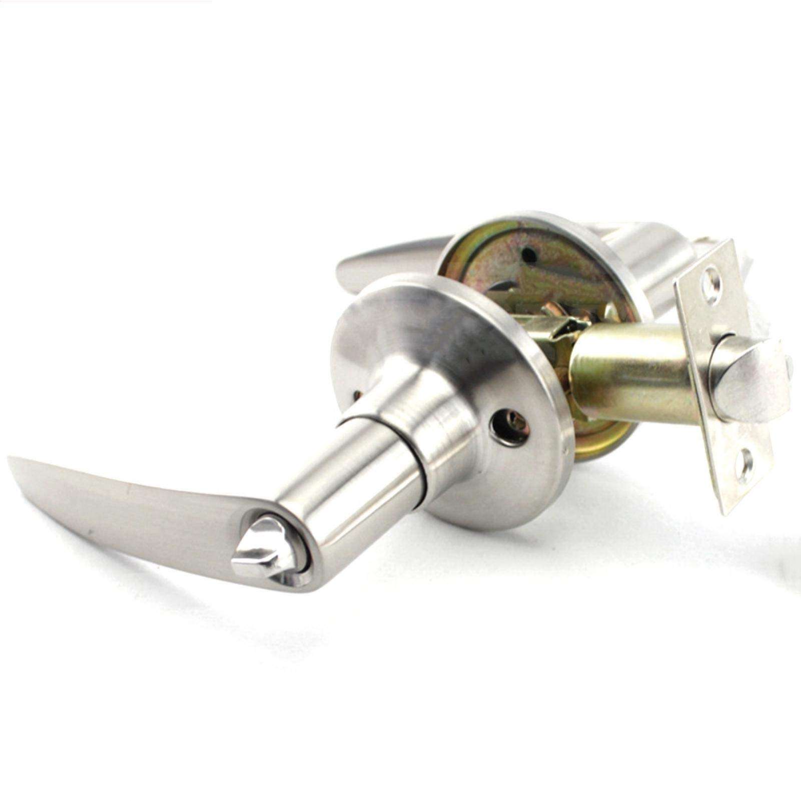 Security Entry,Long-Lasting Performance,Security Door Lever,Handle Keyed Entrance Passage Privacy Lock,for Any Old and New Door (60Mm/2.3In Or 70Mm/2.7In) Tailgates 5