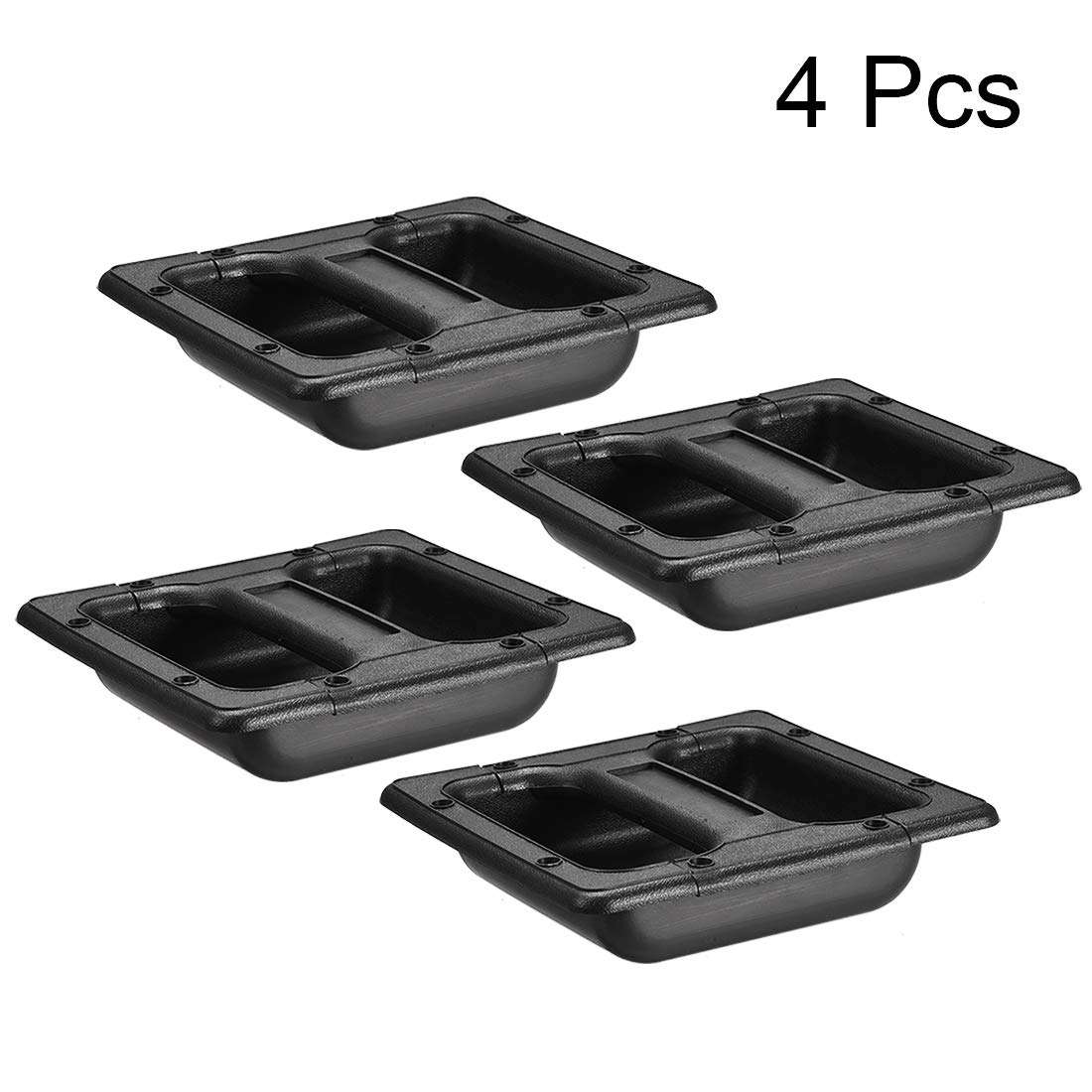uxcell Recessed Speaker Handle Grasp Plastic Handles Holder 5.78'' Inches Length Fit for Speaker Cabinet Box 4pcs 2