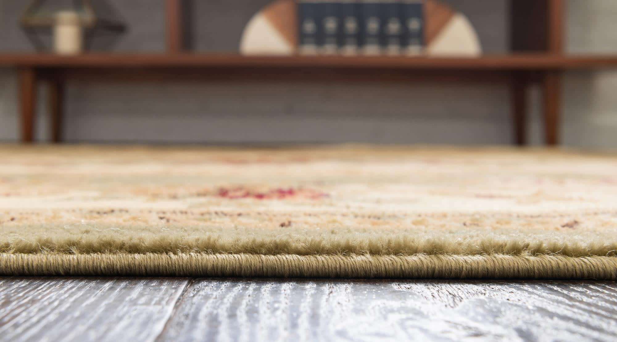 Unique Loom Versailles Collection Area Rug - Henry (3' 1" x 5' 3" Oval Green/Cream) 3