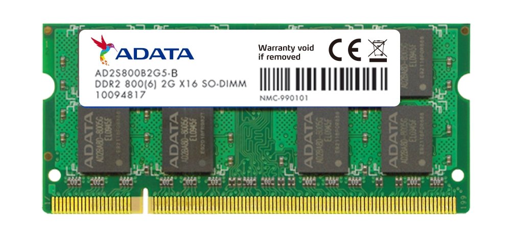 ADATA 2GB 800MHz DDR2 CL5 SODIMM