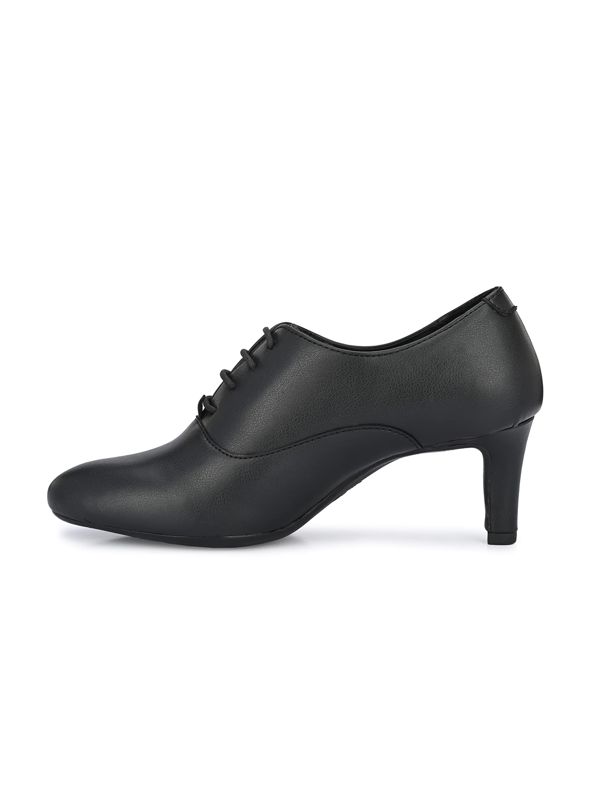 Delize Womens Black Derby Shoes 6