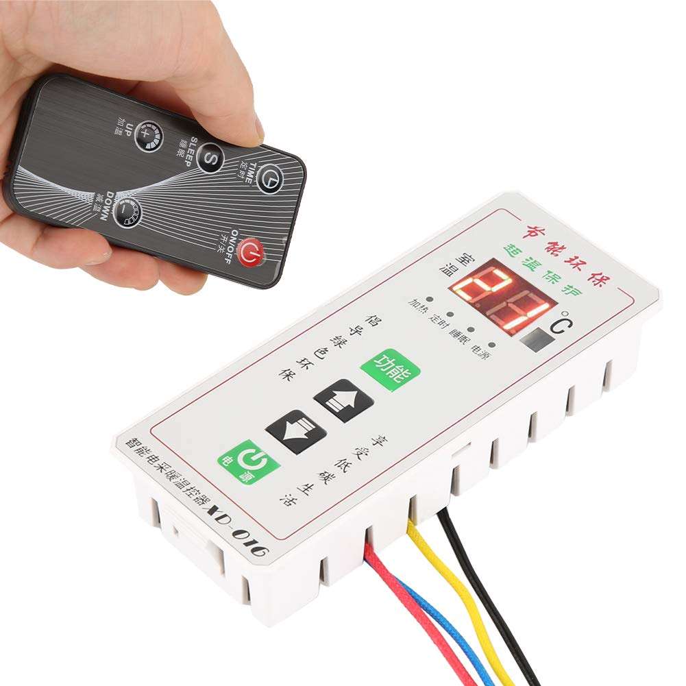 April Gift Digital Thermostat Controller Temperature Controller Simple Operation Compact Size Office for Room(XD016 White) 5