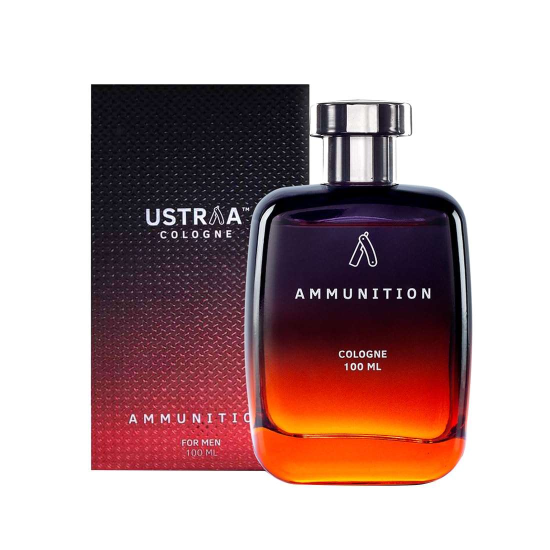 Ustraa Ammunition Cologne - 100 ml - Perfume for Men | Deep, Mysterious Fragrance of the Night | Long-lasting Fragrance | Fresh, Spicy and Musky Notes with Masculine Fragrance 1