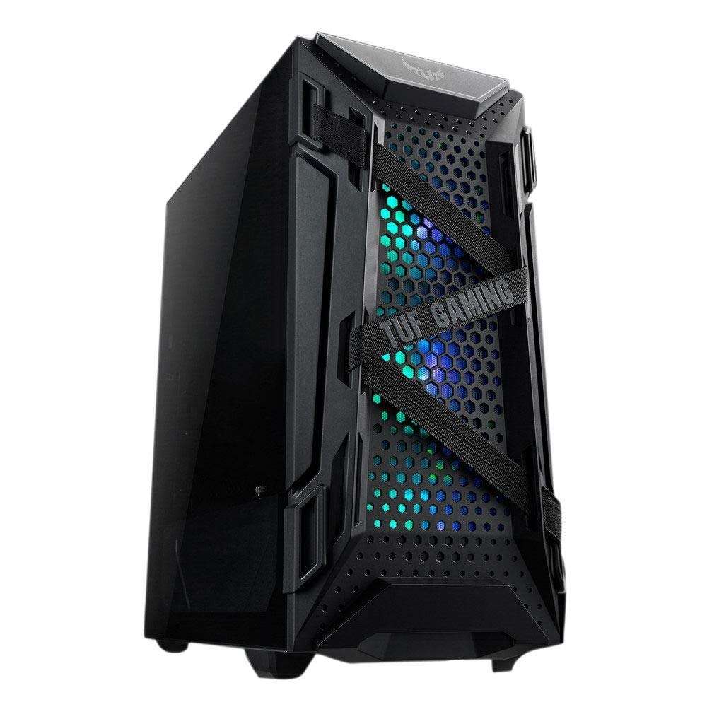 CUK ASUS TUF GT301 Gaming PC (Intel Core i3, 16GB DDR4 RAM, 512GB NVMe SSD, NVIDIA GeForce GTX 1050 2GB, 600W PSU, AC WiFi, Windows 10 Home) Tower Gamer Desktop Computer 1