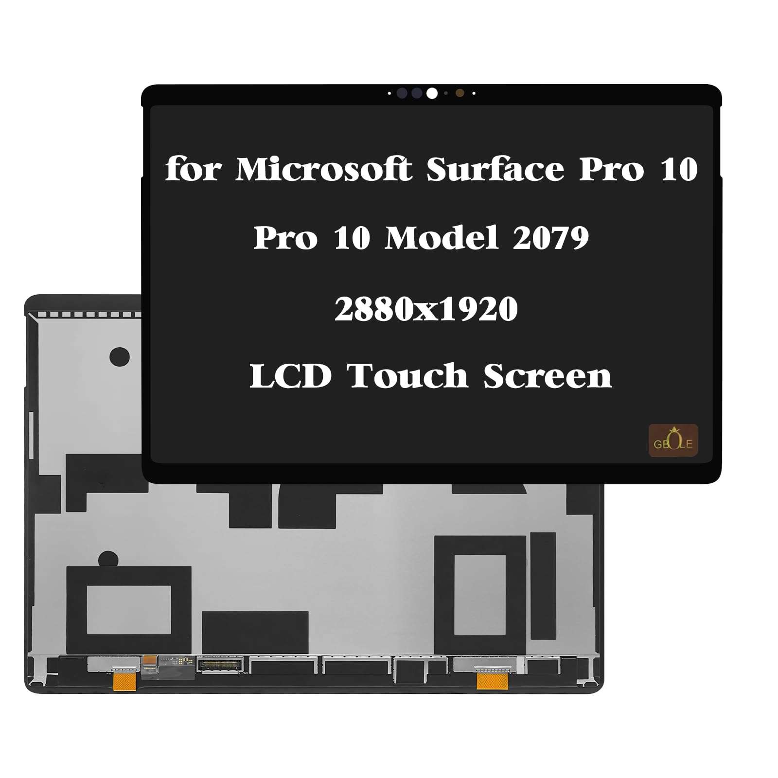 GBOLE Screen Replacement for Microsoft Surface Pro 10 Model 2079 2880x1920 LCD Touch Screen Digitizer Assembly 1