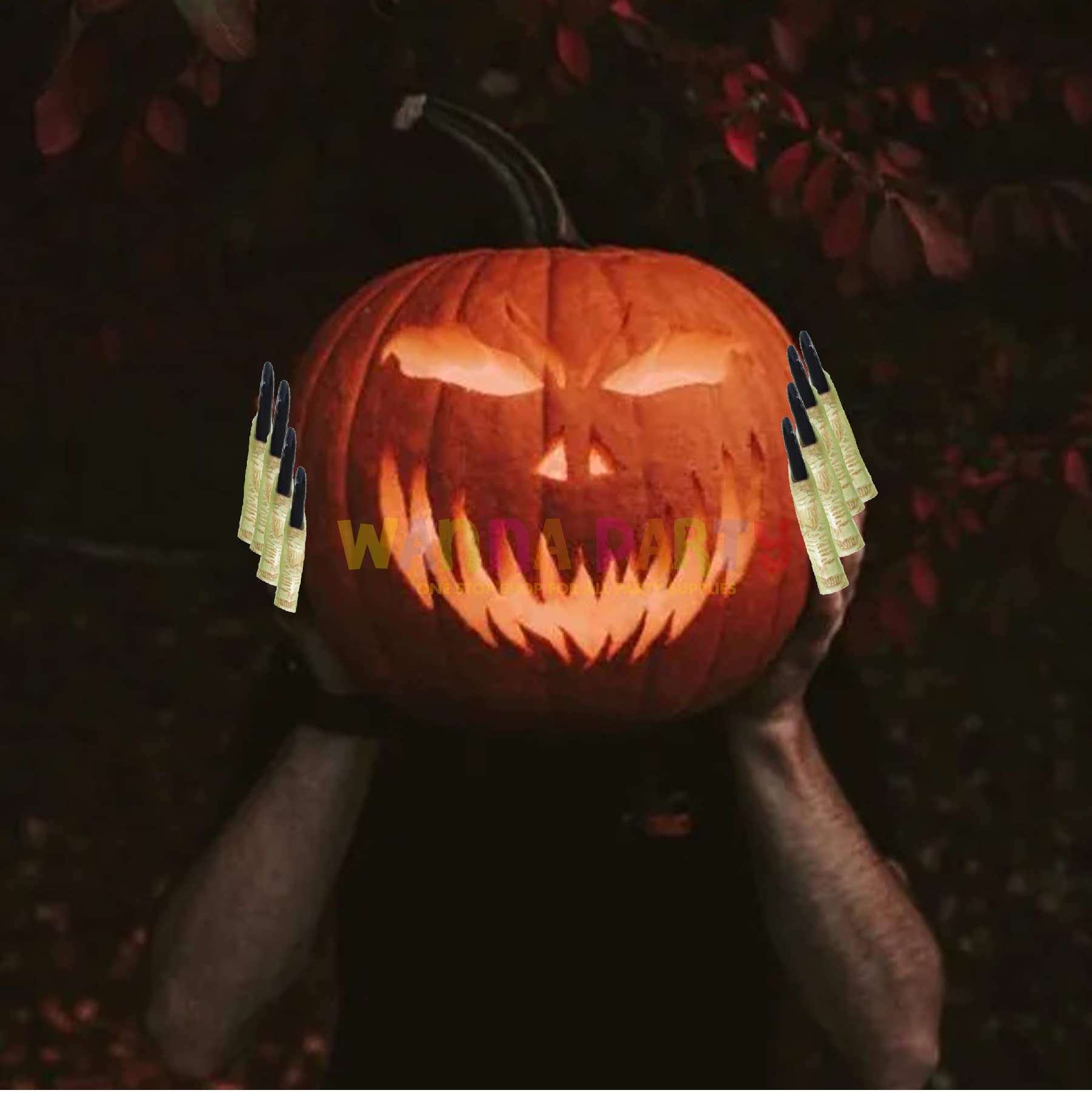 Wanna Party Fake Fingers with Long Nails, Halloween Props Decoration Supplies (10 Pieces) 5