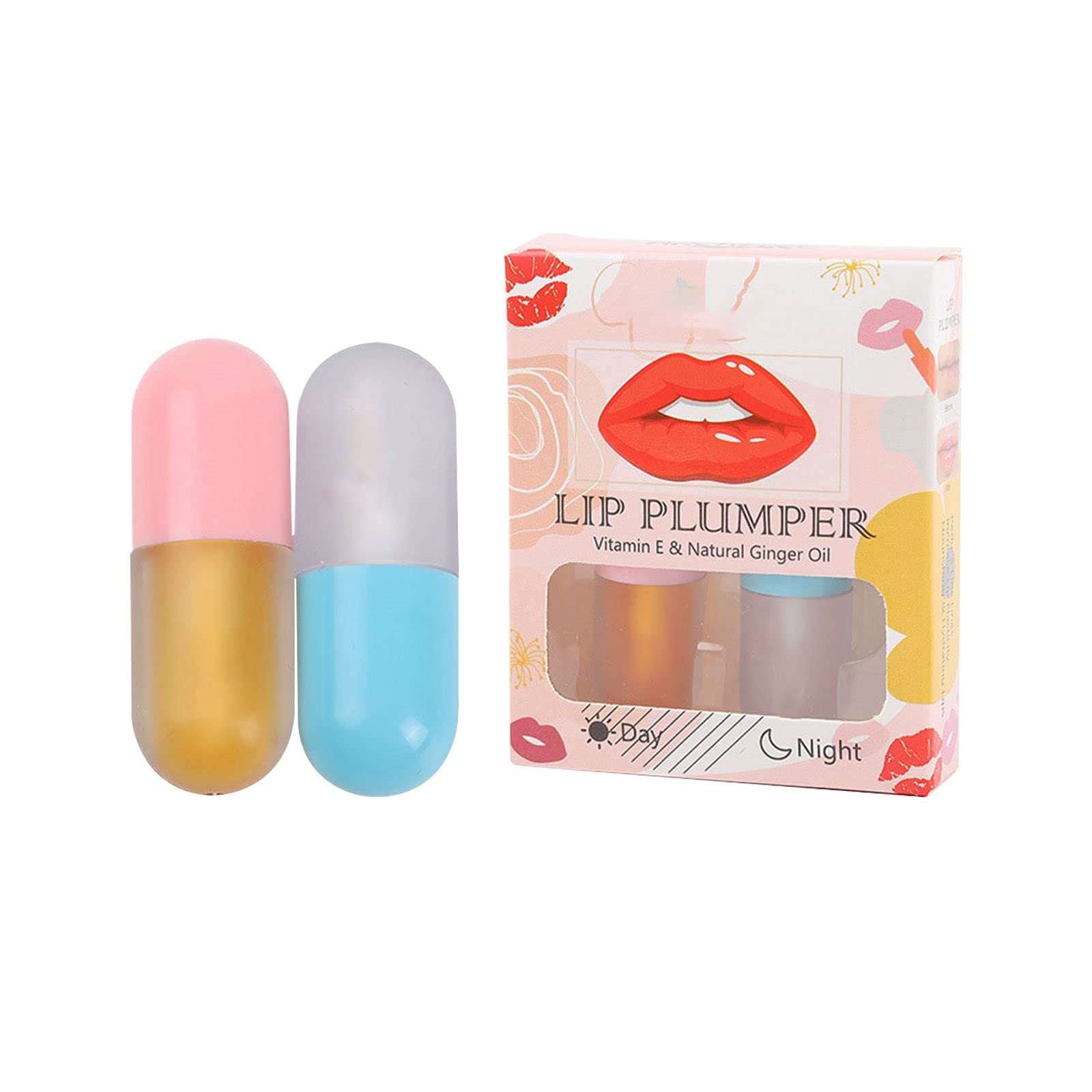 VEFSU Lip Plumper Lip Plumper Set by Natural Lip Plumper and Lip Care Lip Enhancer for Fuller Lip Beautiful Fuller Hydrating Reduce Fine Lines 11ml Lipstick Eraser (A, One Size) 1