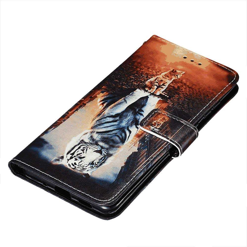 OOALUCK Leather Cover Compatible with Samsung Galaxy A70S, Extra-Shockproof Card Holders Kickstand Strong Wallet Case for Samsung Galaxy A70S 3
