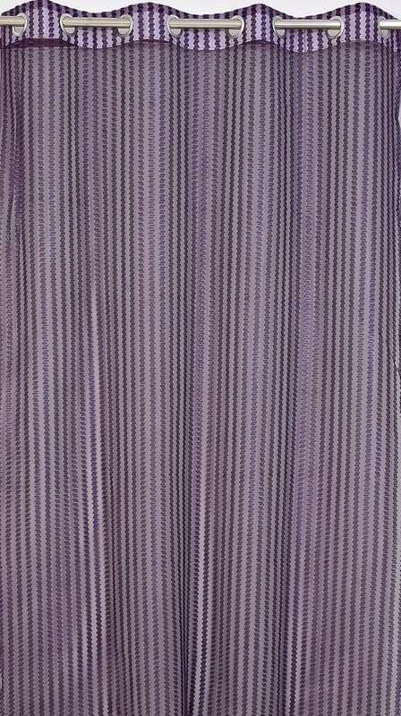 RDK Polyester Sheer-Net Fancy Sheer Sparkling Door Curtain (Purple, 7 feet)- 2pcs 3