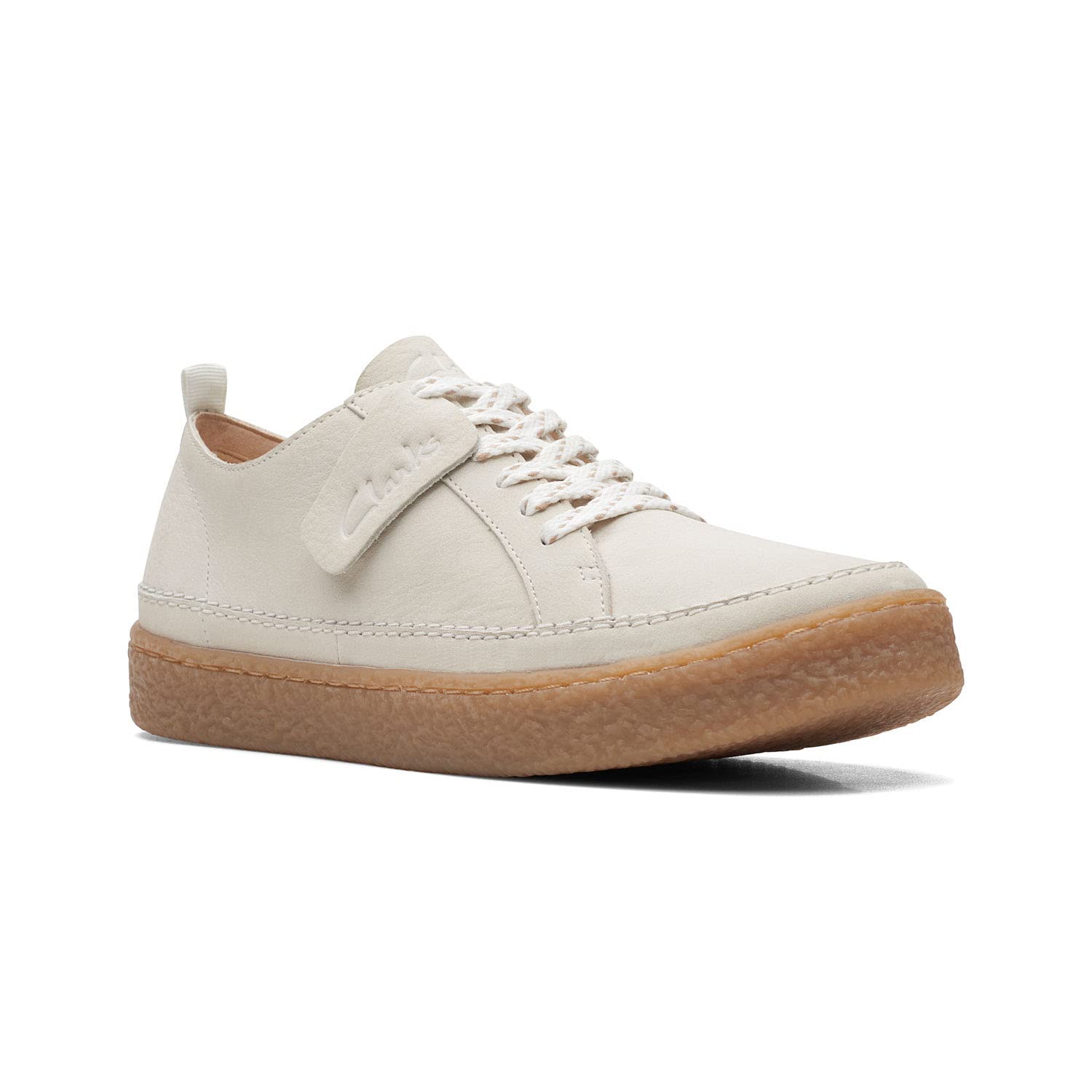Clarks Barleigh Lace White Leat UK-3 3