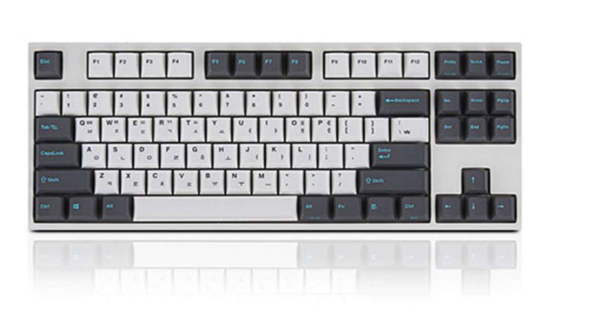 LEOPOLD FC750R KOR-ENG White/Grey PD 87Keys High-End Mechanical Keyboard Cherry MX Switch (KOR Blue switches)