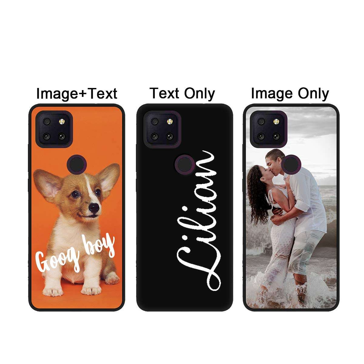 WOWTIFY Custom Phone Case for T-Mobile REVVL 5G Personalized Photo Phone Cases Customized Gift for Birthday Xmas Valentines Friends Her Him, Uartify Protective T-Mobile REVVL 5G Black Case 2