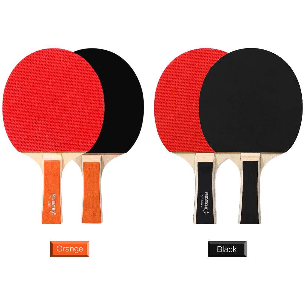 Ping Pong Paddles Quality Table Tennis Rackets 2 Ping Pong Bats Long Handle Ping Pong Racket Set Training Accessories Racquet Bundle Kit with 3 Balls for Both Indoor and Outdoor 5