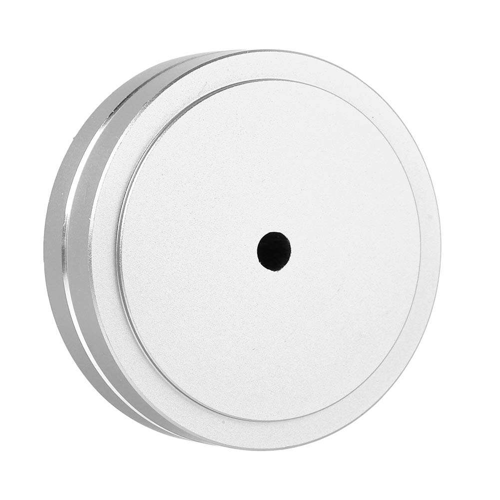 Pomya Speaker HiFi Isolation Damper Pad Professional Aluminum Alloy Audio Amplifier Feet Pad Speaker HiFi Isolation Damper Pad(Silver) 2