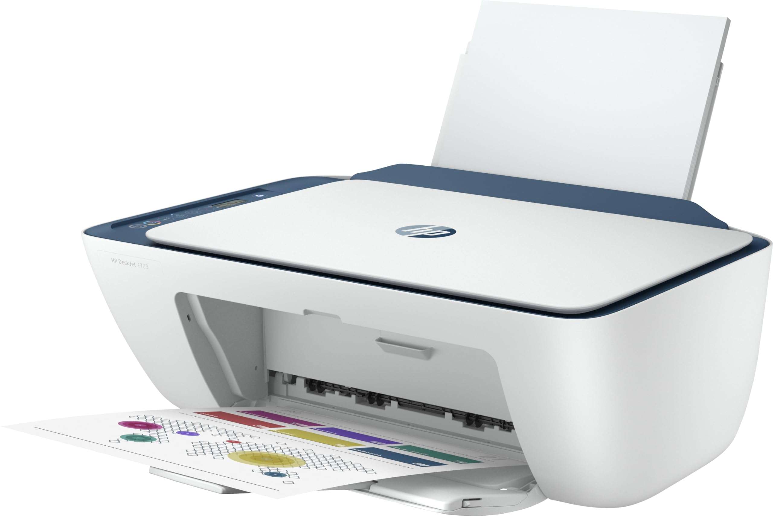 HP Deskjet 2723 Printer, Copy, Scan, Dual Band WiFi, Bluetooth, USB, Simple Setup Smart App, Ideal for Home. 2