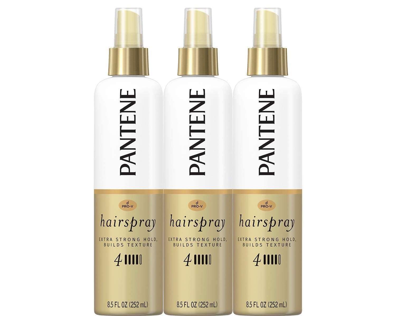 Pantene Hairspray Non-aerosol, Extra Strong Hold, Pro-V Level 4, Texture Building, 8.5 fl oz, Triple Pack