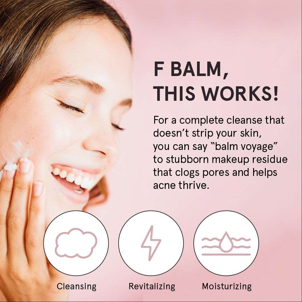 grace & stella Cleansing Balm - Oil-Based Makeup Remover - Gentle & Moisturizing Facial Cleanser, Non-Stripping Formula for Double Cleansing Heavy Makeup - Vegan Fragrance-Free Skincare (164g / 5.8oz) 3