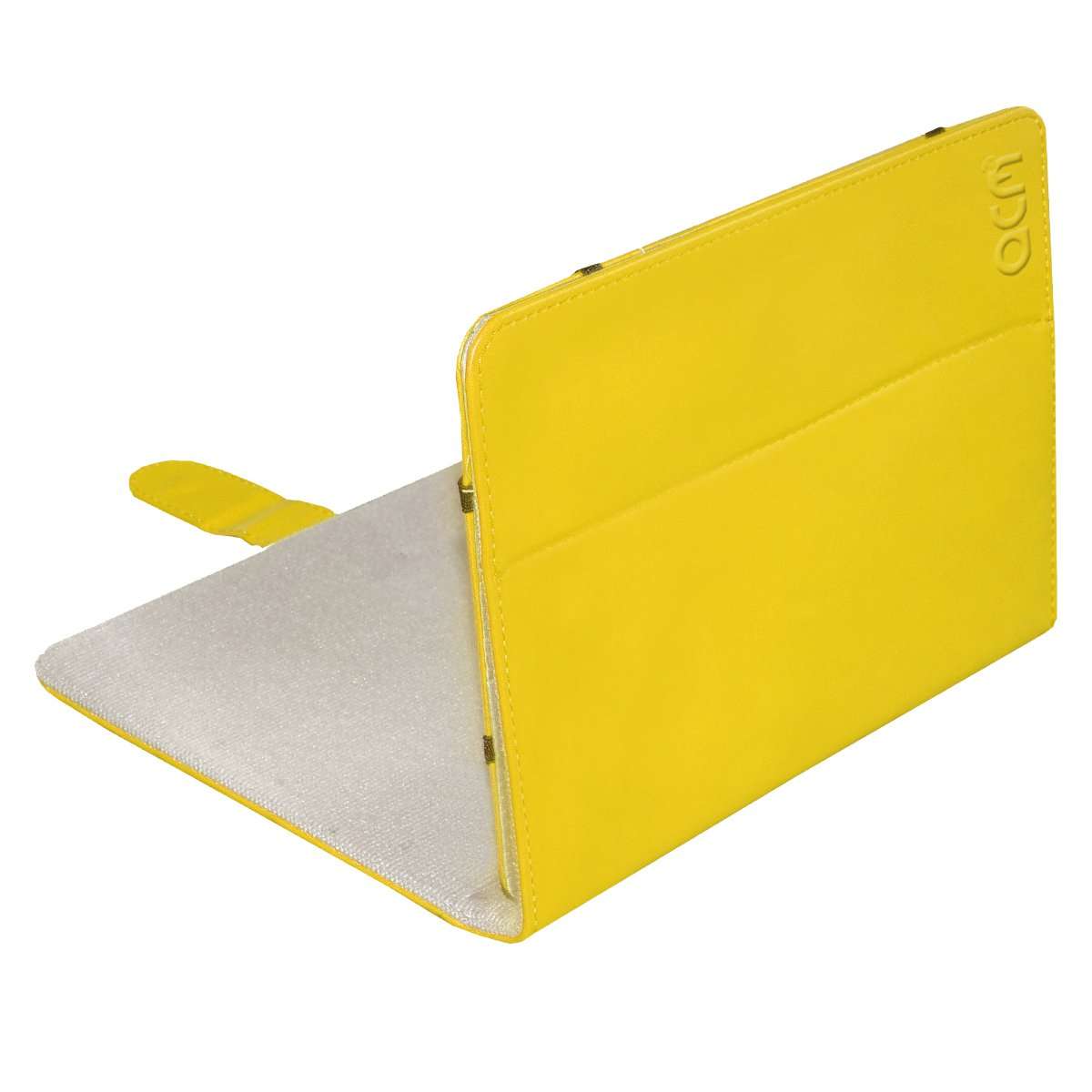 Acm Leather Flip Flap Case Compatible with Acer One 8t4-82l Tablet Cover Stand Yellow 5