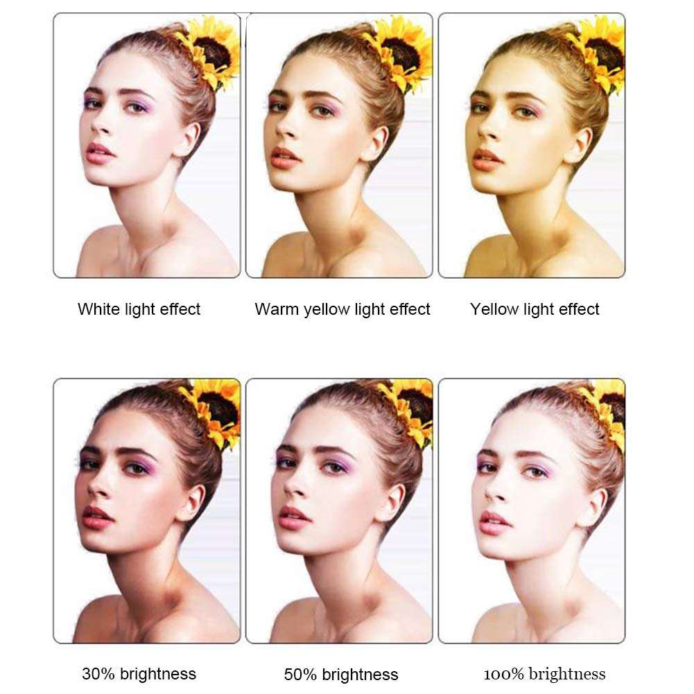 ZZZL Live Lighting Fill Light, with Adjustable Tripod and Phone Holder Used for Live Broadcast Photography and Makeup 18'' Ring Lighting 2