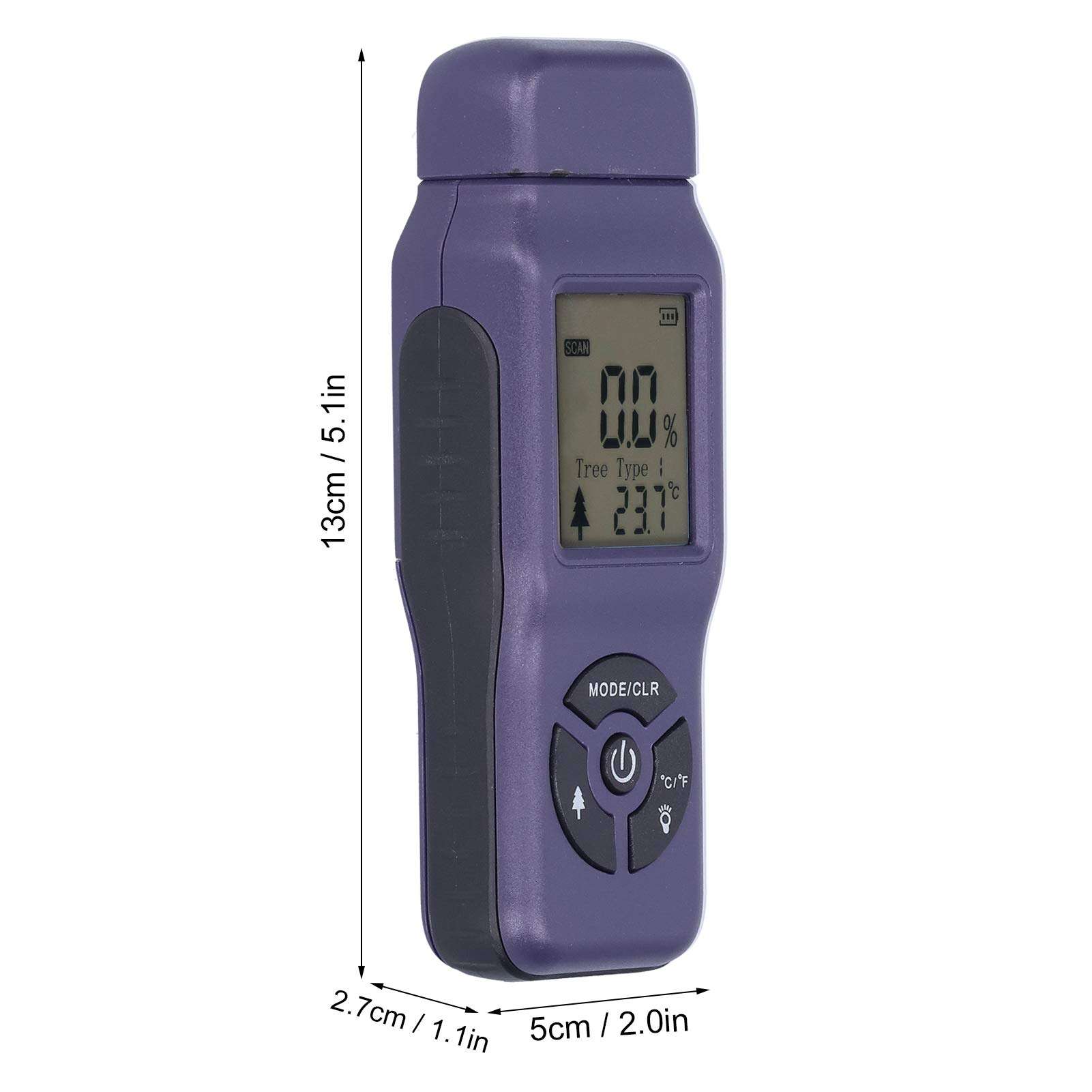 Wood Moisture Tester, Moisture Detector, Quickly Timber Moisture Meter, for Measure Wood Contractors(purple) 6