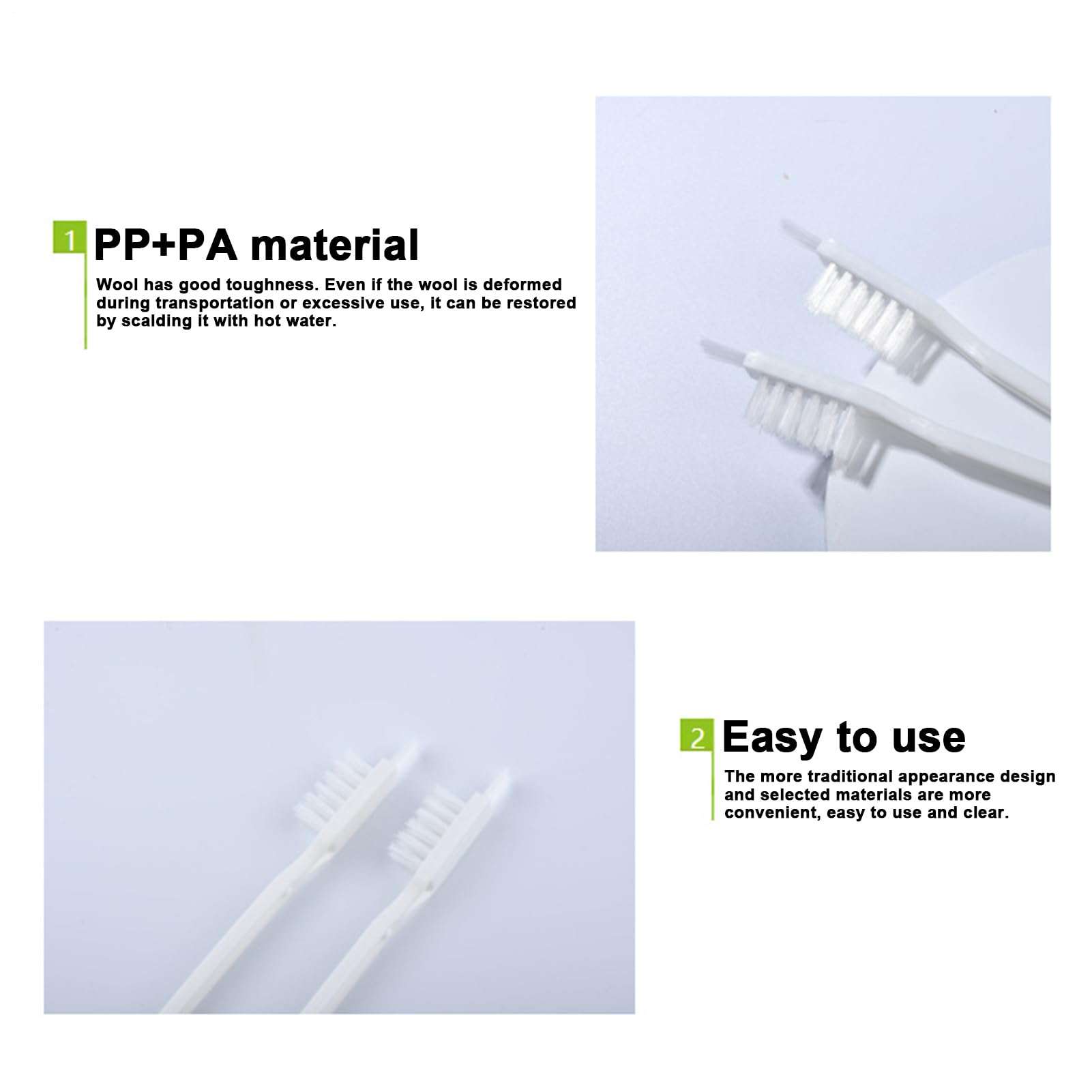 Cleaning Brush for Juicer - 2Pcs Small Nylon Detail Brush, Deep Crevice Cleaner | Compact Cleaning Tool for Soymilks Machine, Fruit Juice Extractor, Blender Crevice Scrubber Brush Kit 6