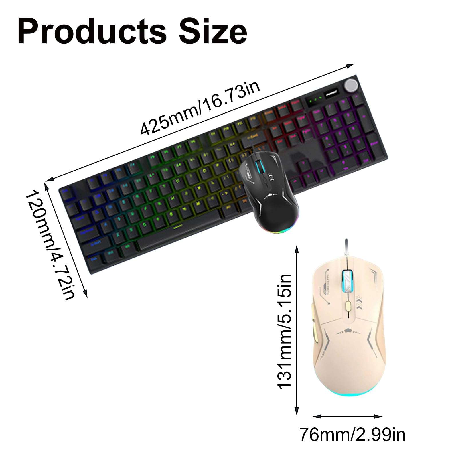 High Stability Mechanical Cored Keyboards Set Backlit Colour Block with Hot Swappable Switches for Gamers 6