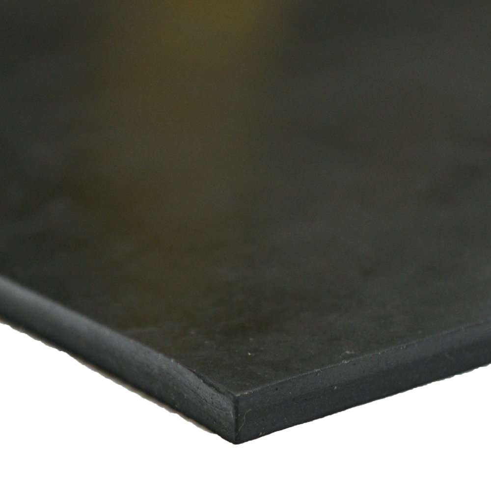 Rubber-Cal Neoprene - Commercial Grade - 70A - Rubber Sheet - 1/2" Thick x 24" Width x 12" Length 1
