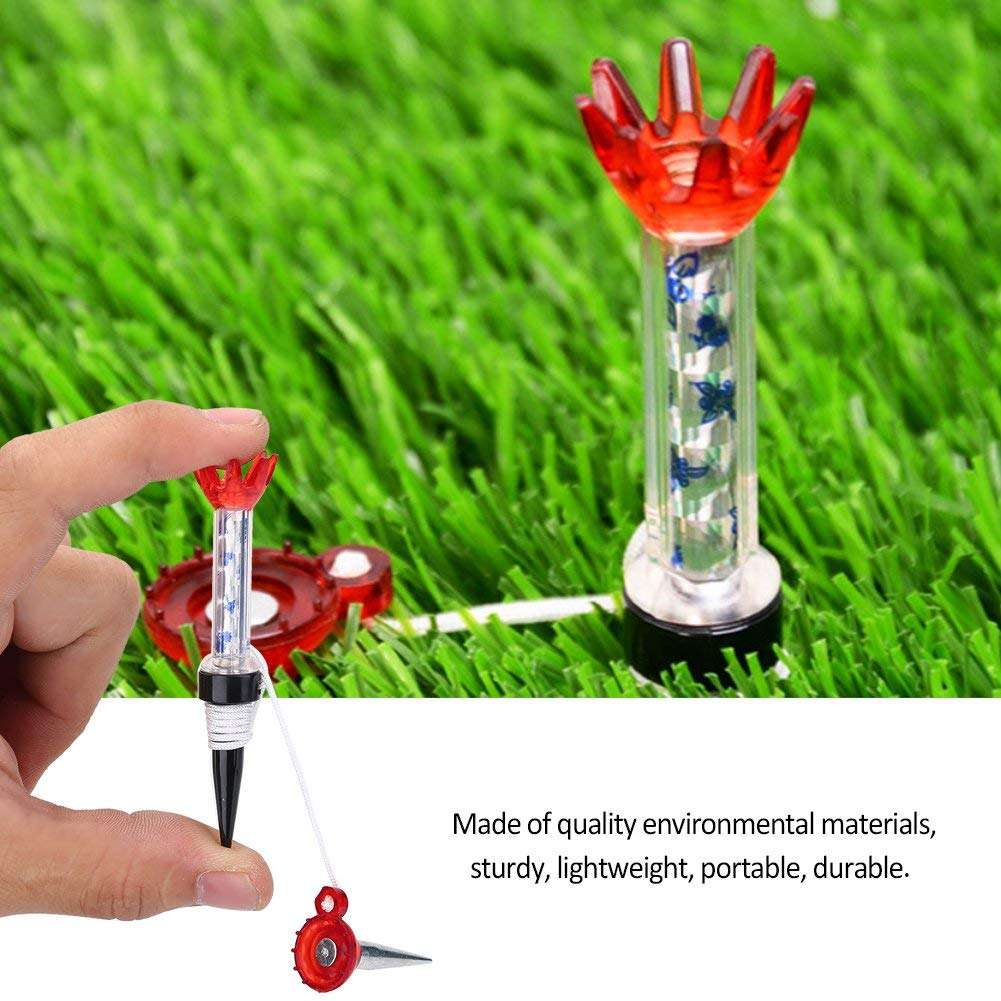 VEASAERS Golf Tees Unbreakable Plastic Magnetic 80 mm Long Bulk Reusable 4/8 Pack Blue Red Flexible Magnet Tee Lift Step for Men Women Practice Training Set (12 Pack) 6