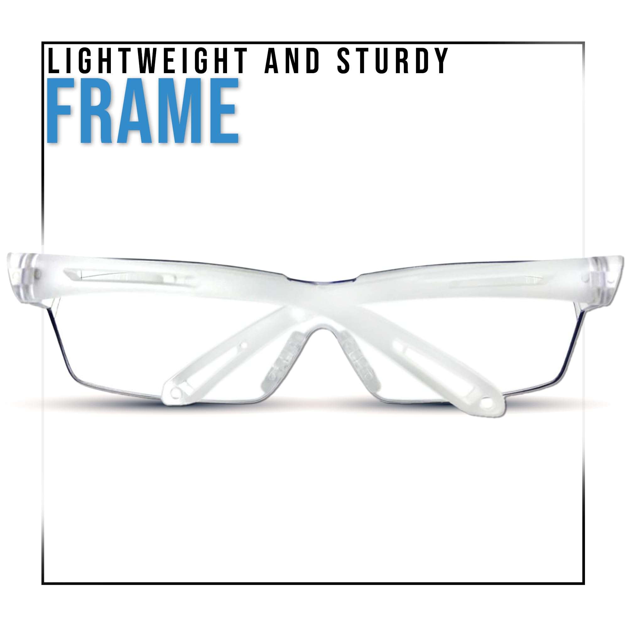 Going One Sports Safety Glasses - Eye Protection Goggles for Racquet Sports, Pickleball, Racquetball, Squash, Basketball, Soccer; Polycarbonate Lenses and Carrying Pouch, for Men and Women 4