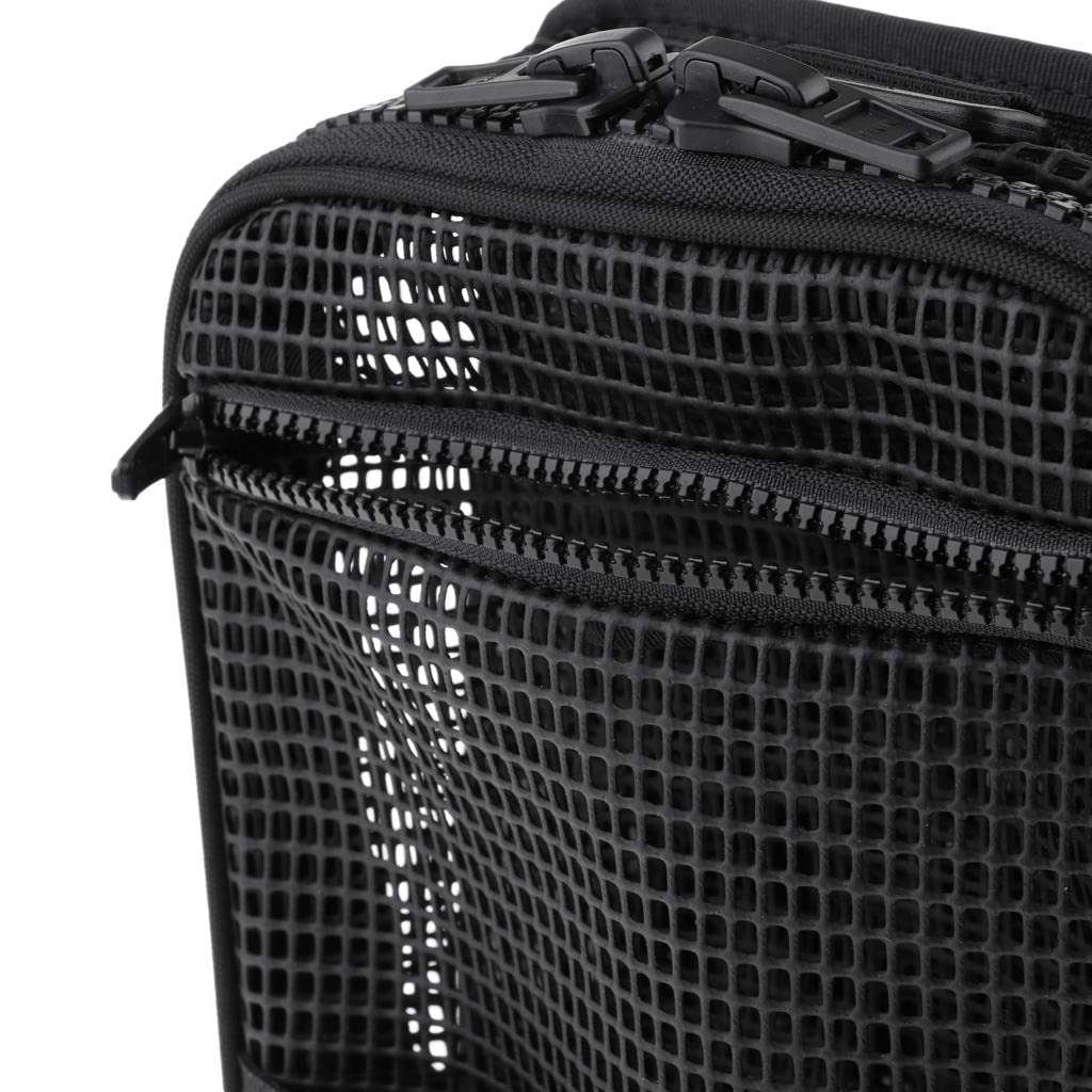 Scuba Diving Mesh Gear Bag Zipper Pocket & D Ring for Dive Reel SMB Drift Hook Flashlight Equipment 4