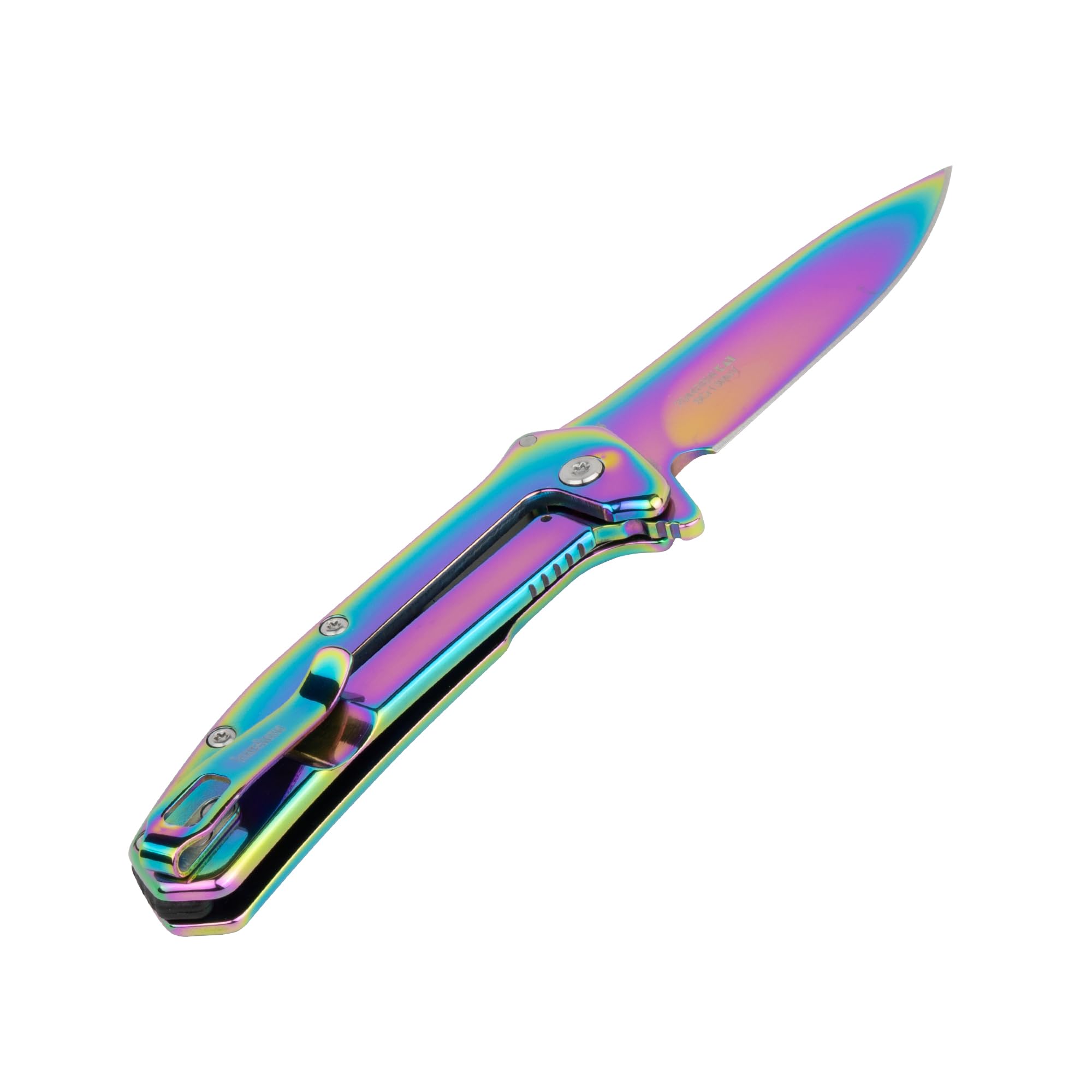 Kershaw Outcome Rainbow Pocket Knife, 3.1" Stainless Steel Blade, EDC Folding Knife, Durable & Stylish Everyday Carry Tool 3