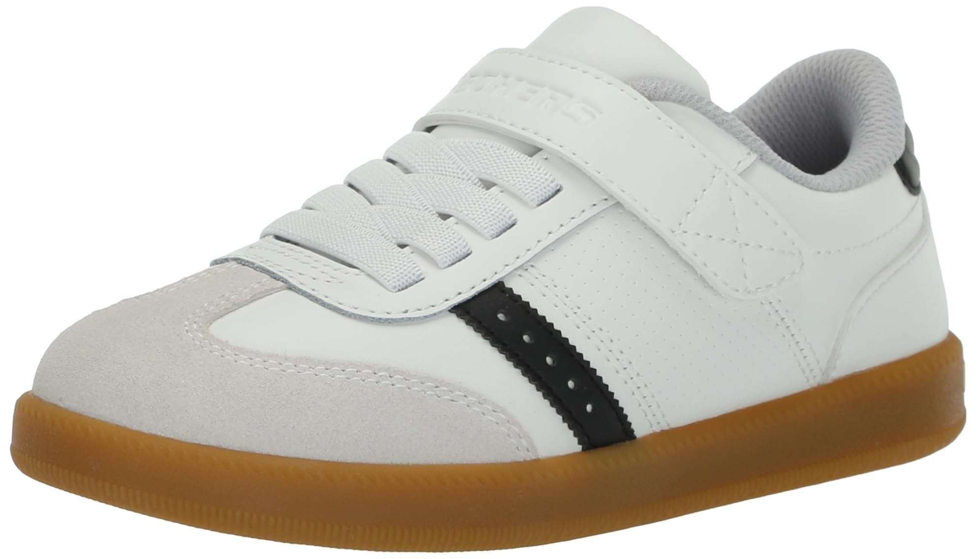 Skechers Kids Boy's Zinger Street Sneaker, White/Black, 5.5 Big Kid 1
