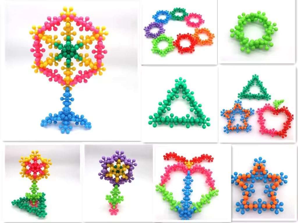 150 Pcs Creative StarLink Interlocking DIY Blocks Educational STEM Toy for Kids 5