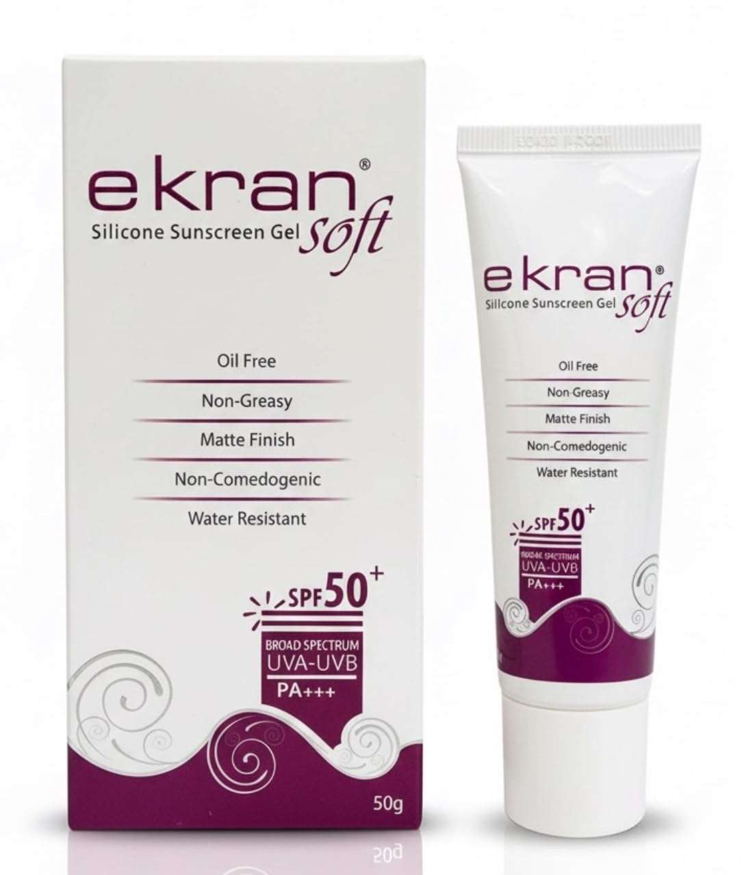 Ekran Soft Silicone Sunscreen Gel SPF 50+ | Oil-Free, Non-Greasy, Matte Finish, Water-Resistant, Non-Comedogenic | Broad Spectrum UVA-UVB PA+++ – 50g 6