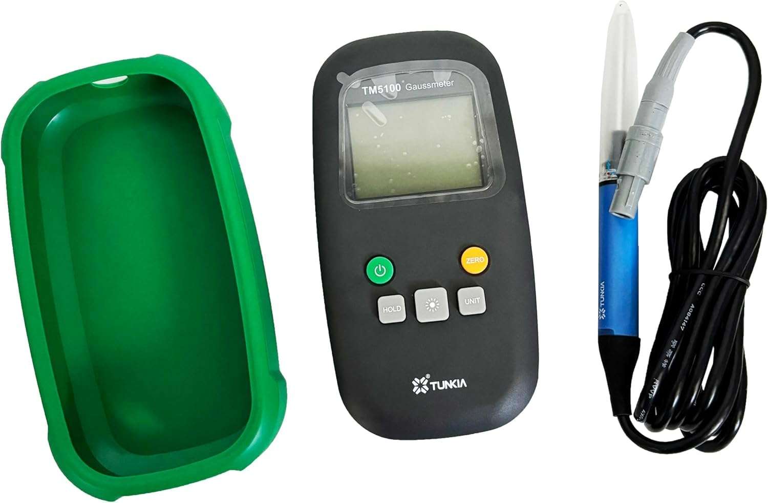 HFBTE Digital Gaussmeter Teslameter Tesla Tester Surface Magnetic Field Tester Meter with Axial Probe Range 200 mT To 2000 mT Accuracy ±1% One-key Unit Switching USB Interface 6