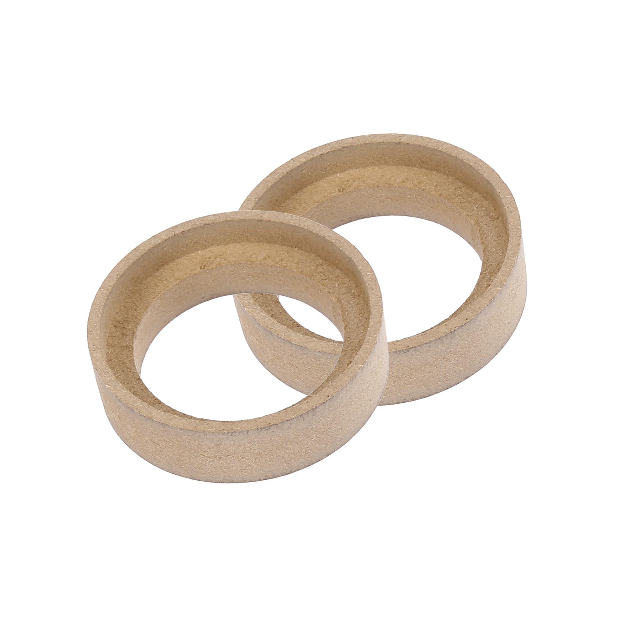 REPAIROCK 2Pcs Car Speaker Spacer Ring Adaptor Brackets Mounting Spacer Recess Bezel Plate Wood 50mm ID for 1.2 Inch Speakers Auto Replacement Parts 1