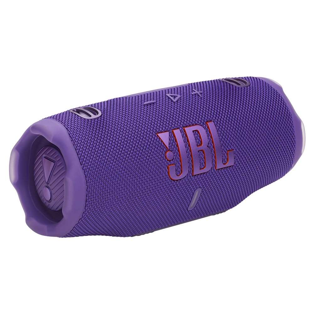 JBL Charge 6 Waterproof Portable Speaker Bundle with gSport Carbon Fiber Case (Purple) 5