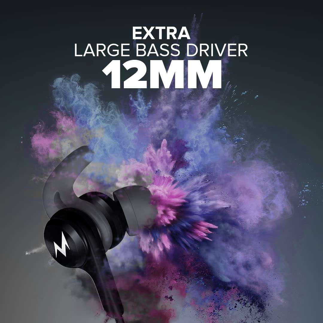 TEMPT Zoom X1 in Ear Wired Earphone with Mic, 3.5mm Audio Jack, 12mm Powerful Driver, Enhanced Bass, Noise Cancelling Headphone, 1.2m Tangle-Free Cable, for Phone/Tablet/Laptop/Desktop (Black + Grey) 3