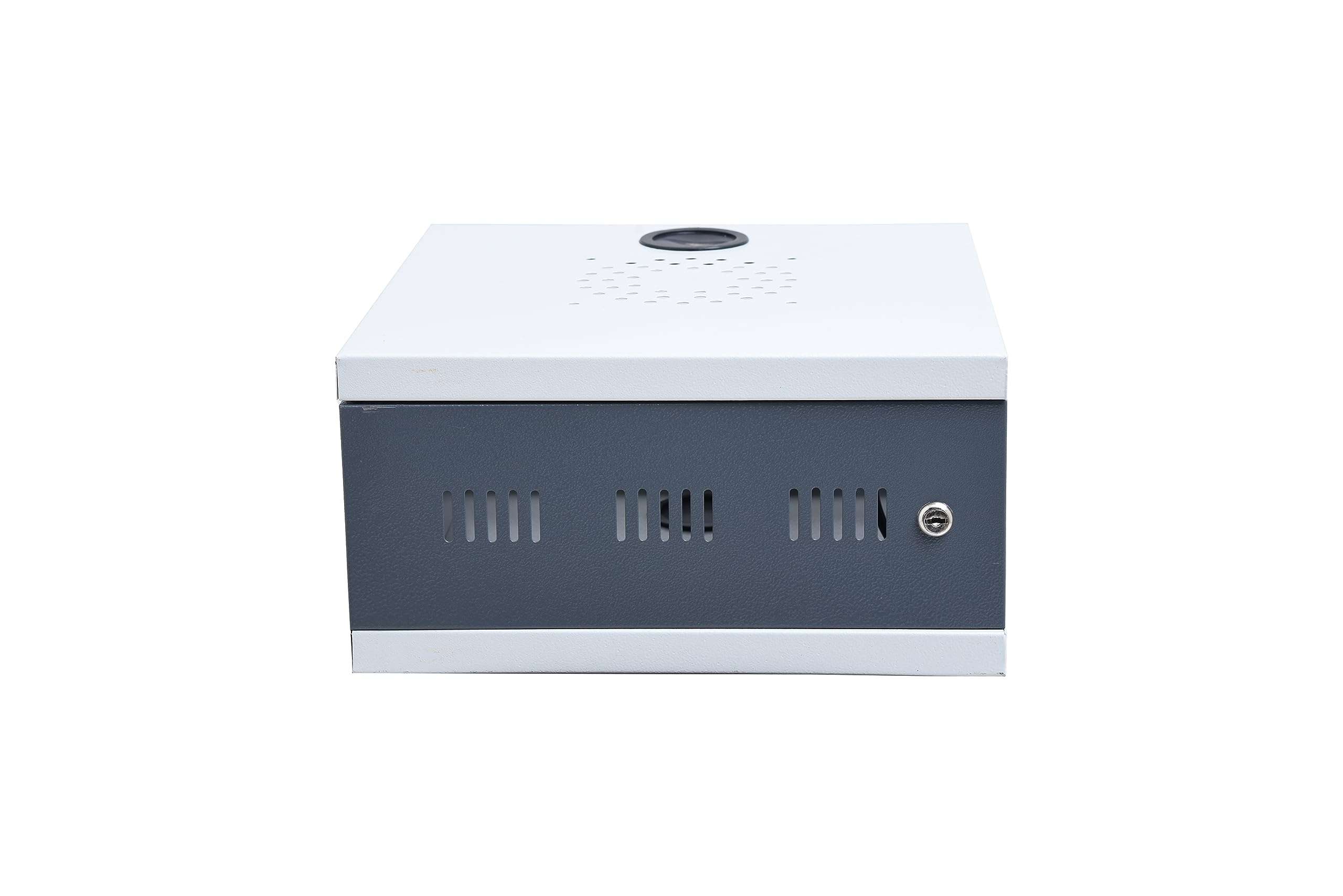 SPYLOCK CCTV/DVR/NVR Cabinet Box/DVR Rack Wall Mount with Lock/Network Rack/Server Rack with Power Socket - 1U 1