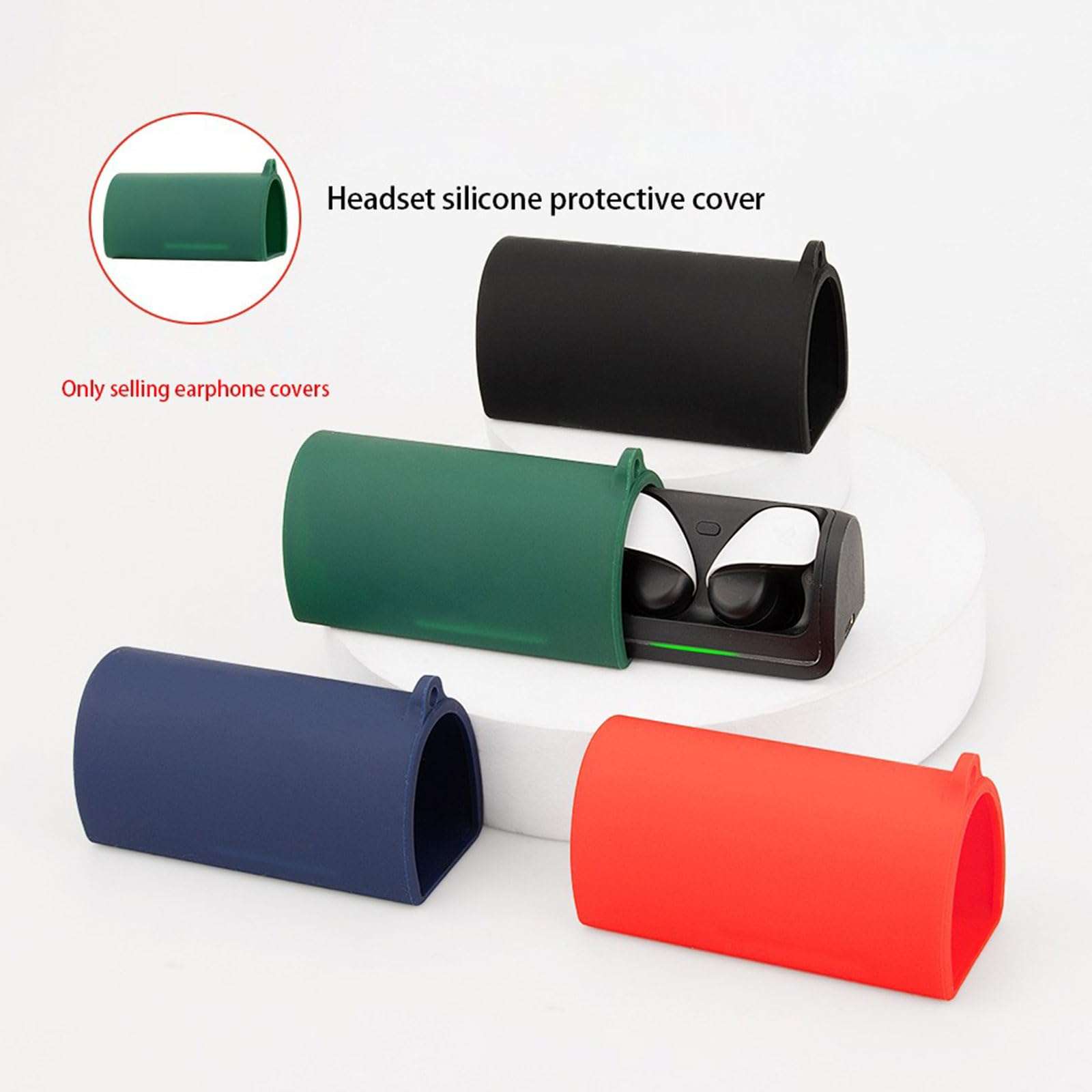 Headphone Silicone Protective Case Compatible for Pulse Explore Cover Shockproof Shell Washable Housing Anti Dust Sleeve 4