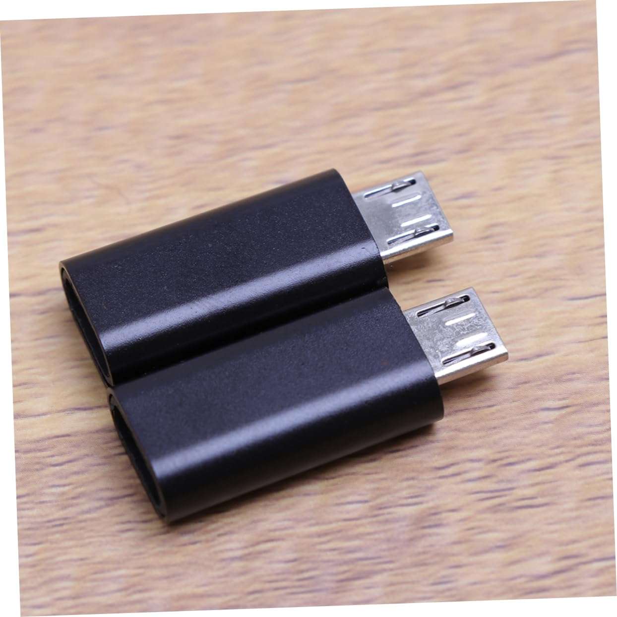 Tofficu 2 Pcs Pin Female to Micro USB Converter Adapter Charging Connector for Smartphone Tablet Power Bank Black Compact Durable Design for Seamless Device Compatibility 3