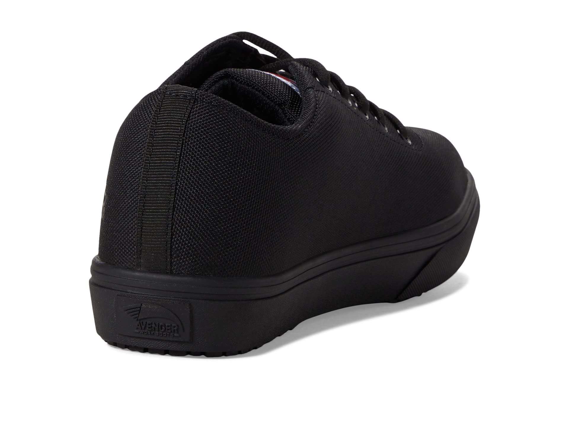 Avenger Work Boots Alley Sneakers for Women – Textile Upper & Lining – Rubber Midsole – Lace-up Black 7.5 B - Medium 6