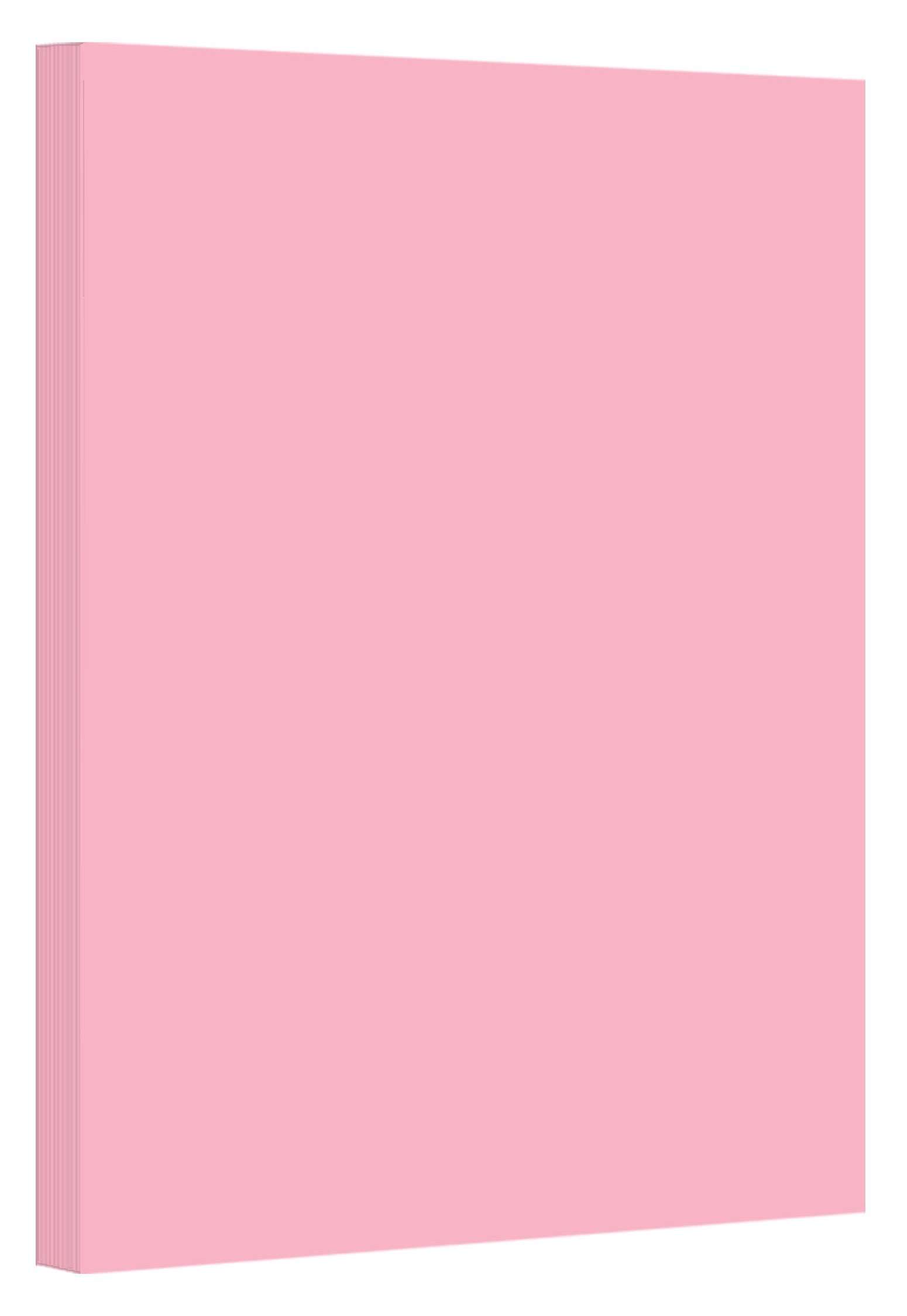 Pink Pastel Color Card Stock Paper, 67lb Cover Medium Weight Cardstock, for Arts & Crafts, Coloring, Announcements, Stationary Printing at School, Office, Home | 8.5 x 11 | 50 Sheets Per Pack 1